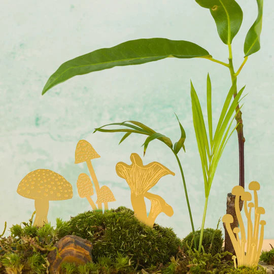 Brass Botanical Decoration | Mushrooms - NØRDEN