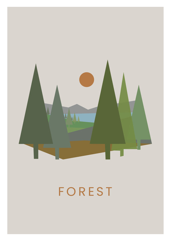 Graphic Art Print | Forest