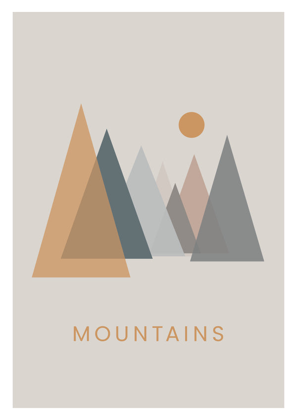 Graphic Art Print | Mountains