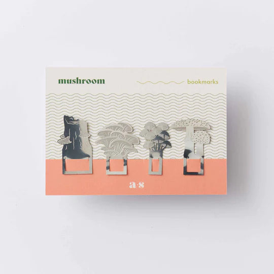 Steel Botanical Bookmark | Mushrooms - NØRDEN