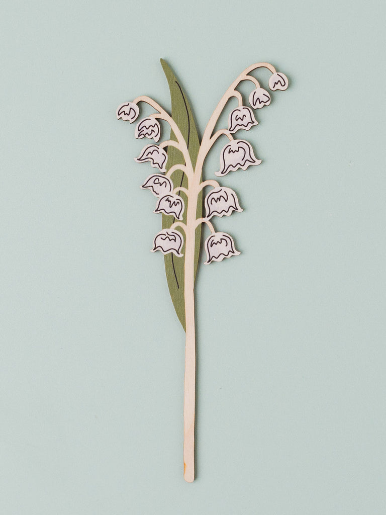 Floral Wooden Decoration | May Lily Of The Valley