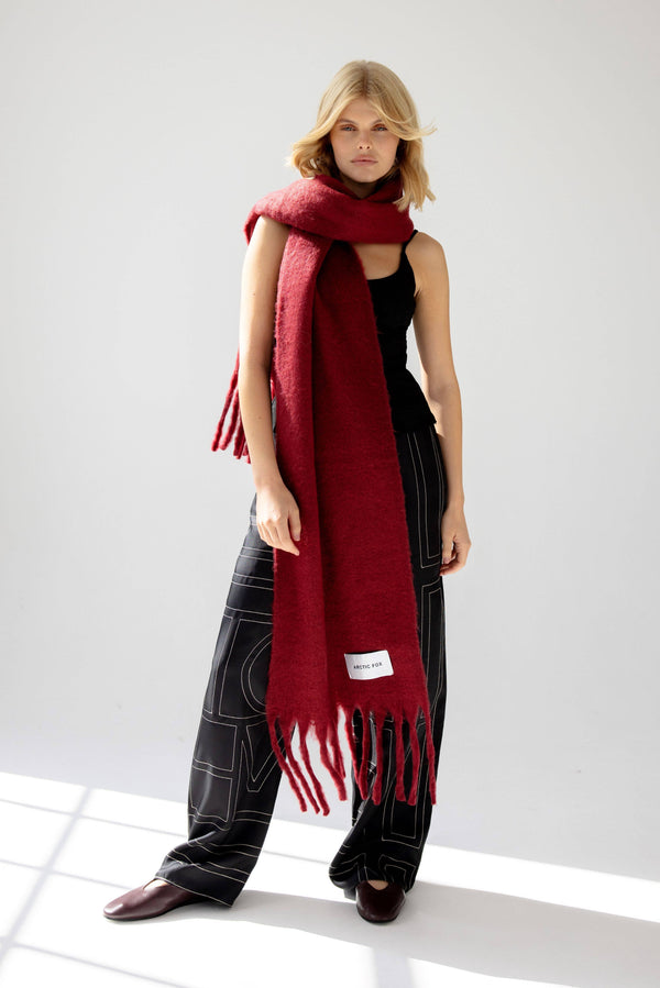Recycled Soft Scarf | Reykjavik Burgundy