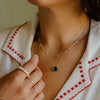Crystal Minimal Necklace | Portofino Blue Quartz