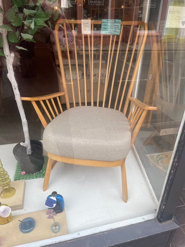Curated Vintage Chair | Ercol Evergreen - Blonde Natural