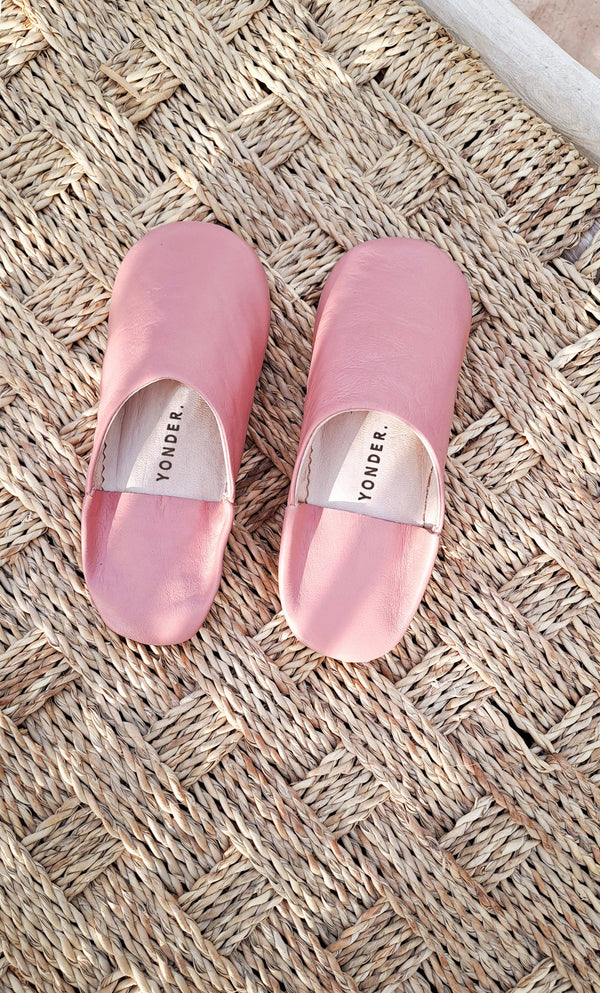 Handmade Babouche Slippers | Clay