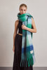 Recycled Soft Scarf | Reykjavik Emerald Check
