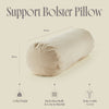 Yoga Pillow – Buckwheat-Filled Support Bolster: Teal