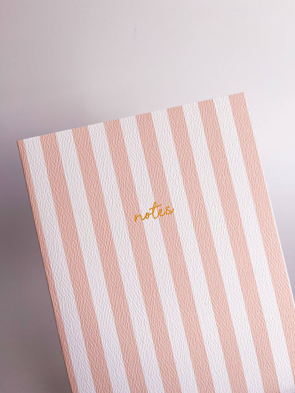 Colourful Striped Notebook | Powder
