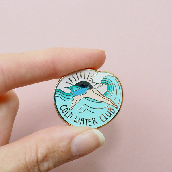 Mindful Enamel Pin | Cold Water Club Wild Swimming
