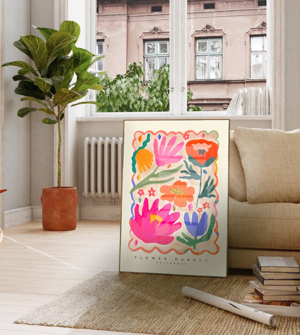 Floral Art Print | Flower Market A3