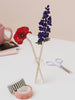Floral Wooden Decoration | Delphinium July