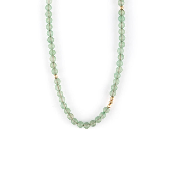 Beaded Layering Necklace | Oceanus - Green Aventurine