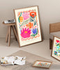 Floral Art Print | Flower Market A5