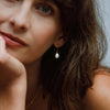 Crystal Drop Earrings | Isla - Freshwater Pearl