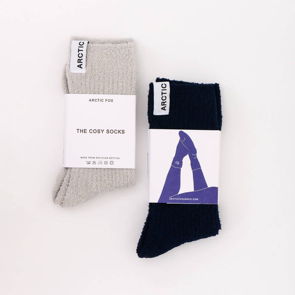 Recycled Cosy Socks | Navy