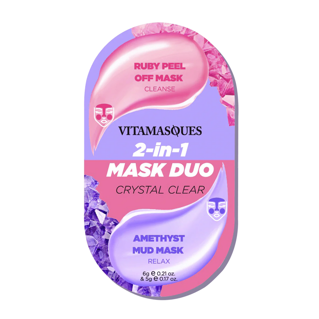 Crystal Duo Mask | Amethyst + Ruby