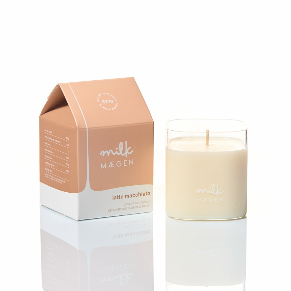 Glass Reusable Candle | Latte Milk
