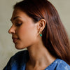 Crystal Drop Earrings | Isla - Green Aventurine