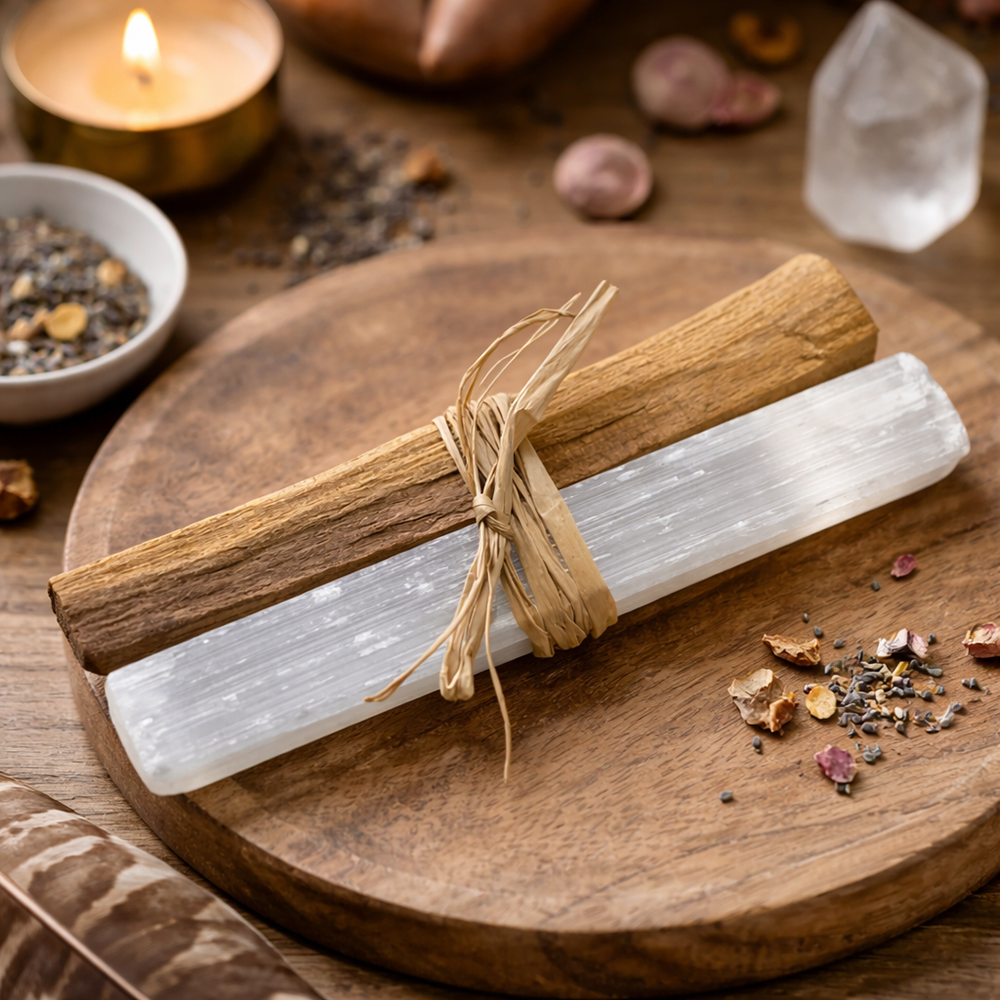 Ritual Clearing + Energy | Sage - Palo Santo + Selenite