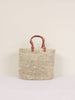 Natural Woven Tote | Pleated Terracotta