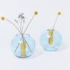Glass Bubble Glass | Blue + Yellow