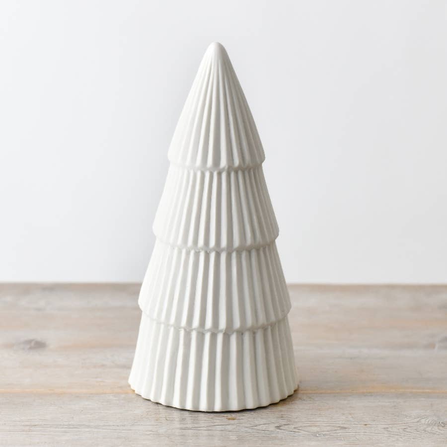 Natural Ceramic Ornament | Shining White Tree 24 cm