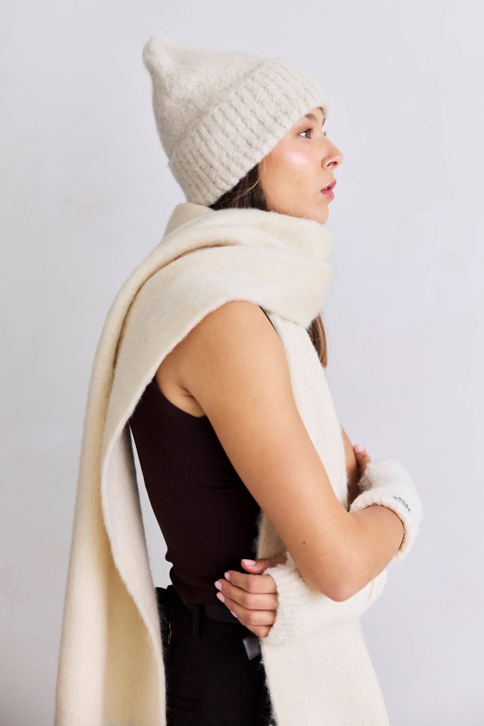 Recycled Beanie Hat | Reykjavik Pebble Beige