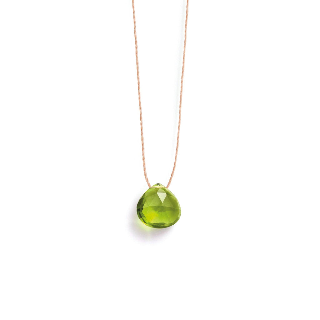 Crystal Minimal Necklace | August - Peridot