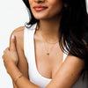 Crystal Minimal Necklace | August - Peridot