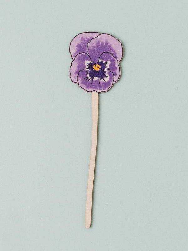 Floral Wooden Decoration | February Violet