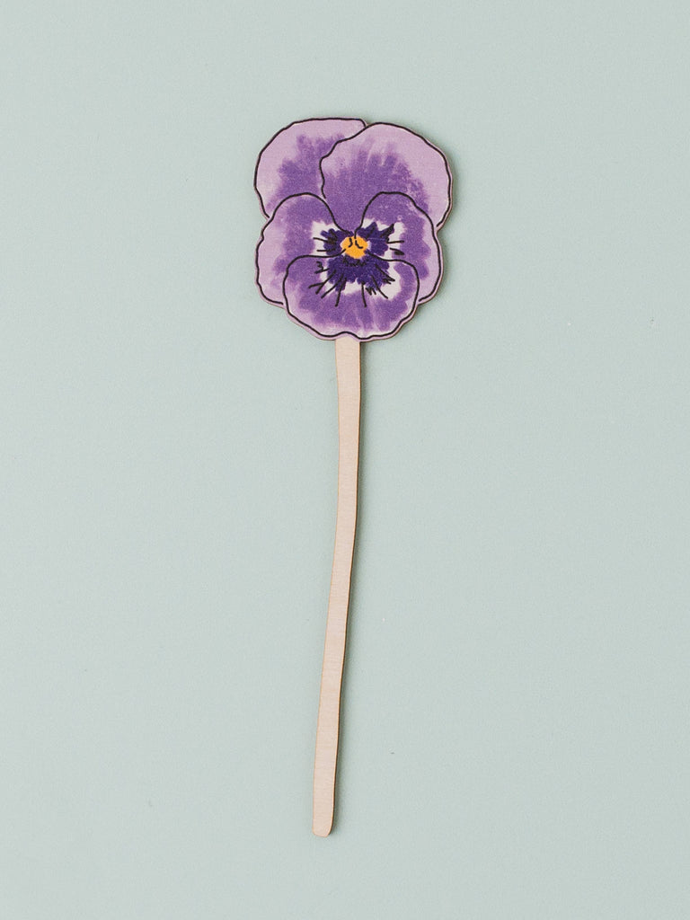 Floral Wooden Decoration | February Violet