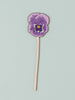 Floral Wooden Decoration | February Violet