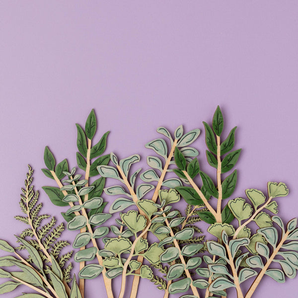 Botanical Wooden Decoration | Fan Fern
