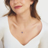 Crystal Minimal Necklace | California Blue Quartz