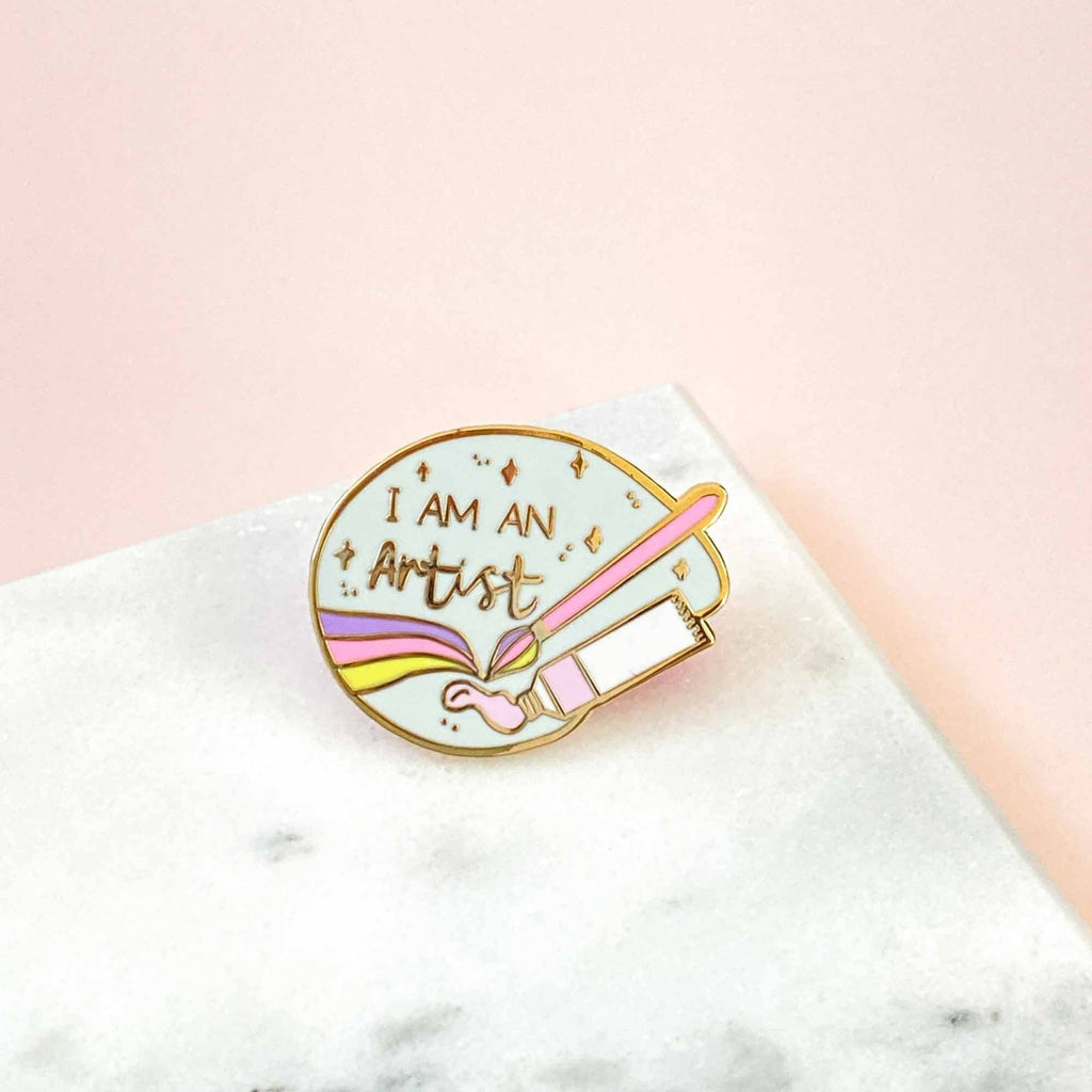 Mindful Enamel Pin | I Am An Artist