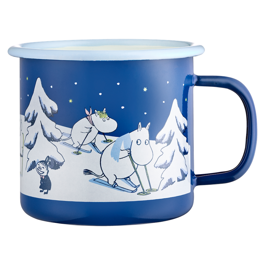 Colourful Enamel Mug | Moomin Starry Night Large