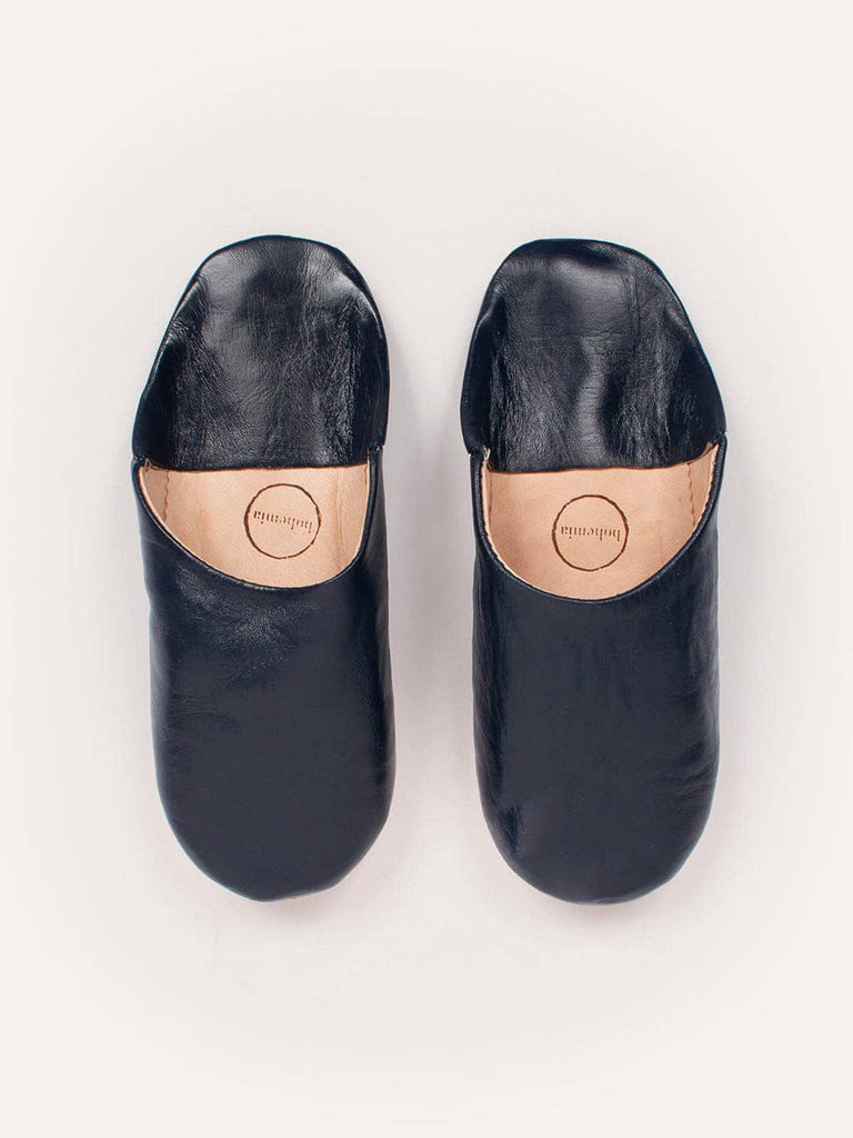 Handmade Babouche Slippers | Indigo