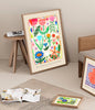 Floral Art Print | The Earth Laughs in Flowers A3