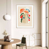 Floral Art Print | Medium Vase with Tulips A3