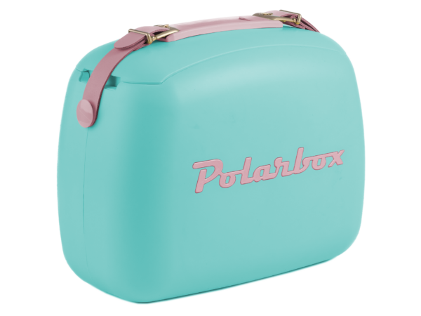 Colourful Retro Coolbox | Aqua + Rose Pop 6L