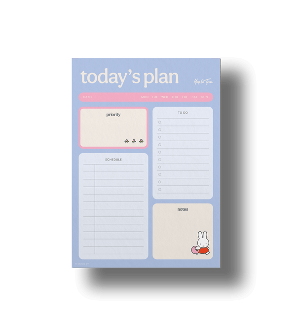 Colourful Desk Notepad | Miffy Today's Plans A5