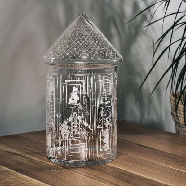 Whimsical Glass Jar | Moomin House Large