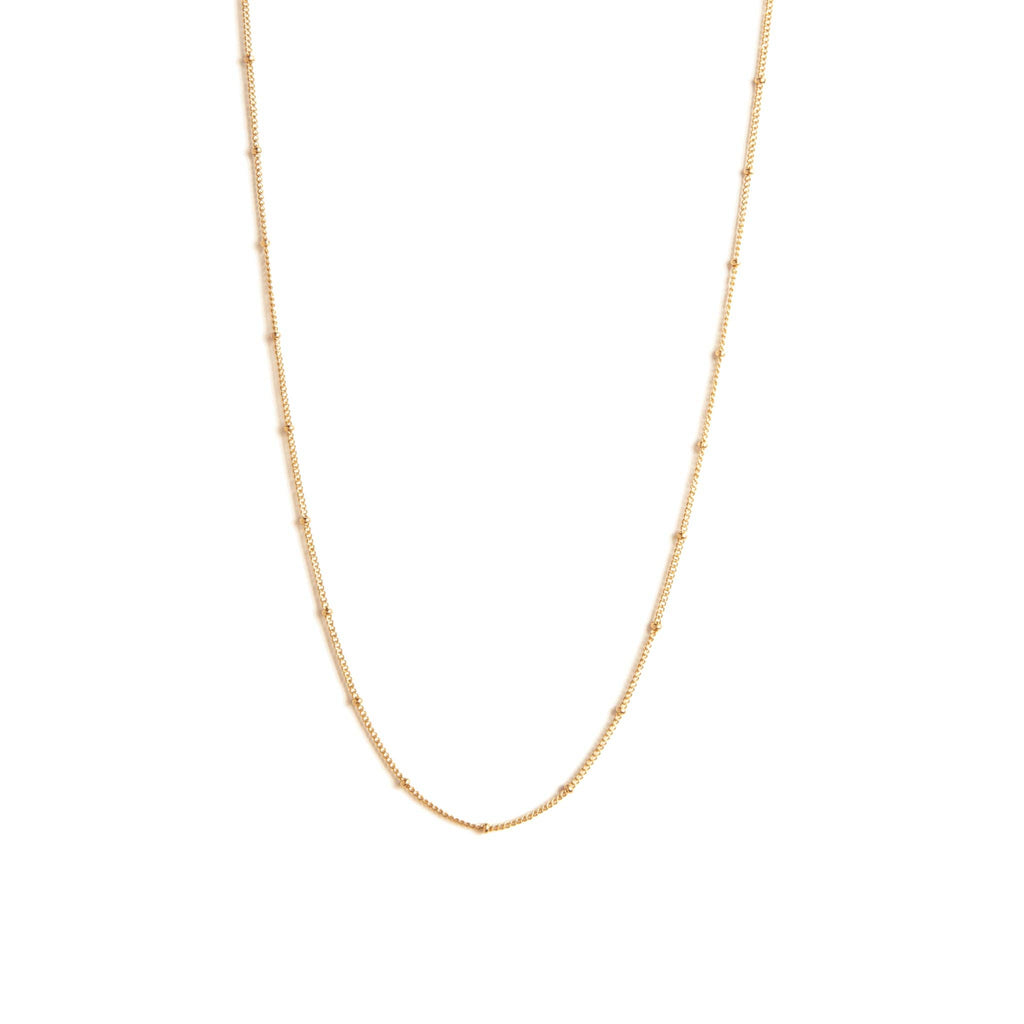 Gold Minimal Necklace | Satellite Fine Chain