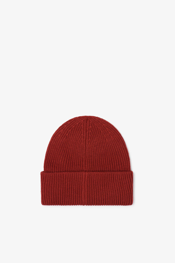 Recycled Beanie Hat | Deep Terracotta 24