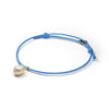 Crystal Minimal Bracelet | Marina - Pearl + Sea Blue Cord