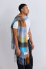 Recycled Soft Scarf | Reykjavik Blue + Orange