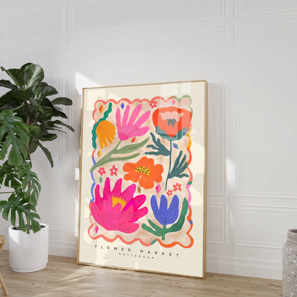 Floral Art Print | Flower Market A5