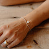 Crystal Minimal Bracelet | Marina - Pearl + Sand