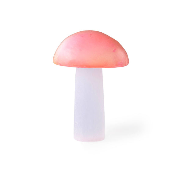 Electroplated Selenite Mushroom | Pink Yellow
