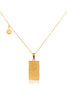 Celestial Gold Reversible Necklace | Gemini